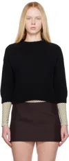 Khaite Black The Sierra Cashmere Sweater In Black