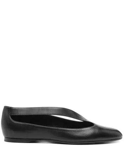 KHAITE KHAITE BLACK SIDE CUT DIANA BALLERINA