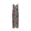 Khaite Taja Floral-print Silk-chiffon Maxi Dress In Multi