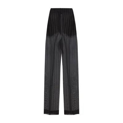 KHAITE KHAITE BLACK SILK LENTON PANTS