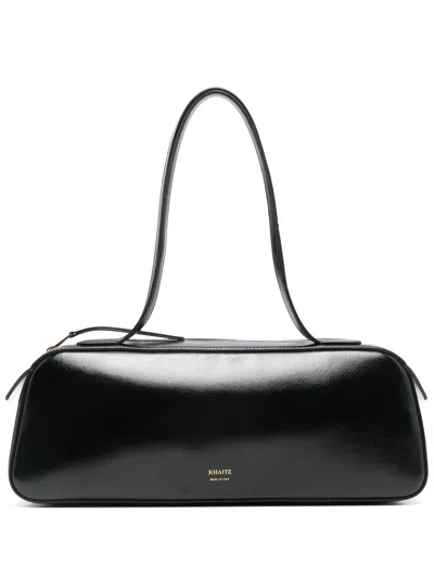 Khaite Black Simona Calfskin Shoulder Bag