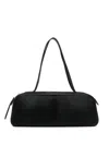 Khaite Simona Calf Hair Shoulder Bag In Black