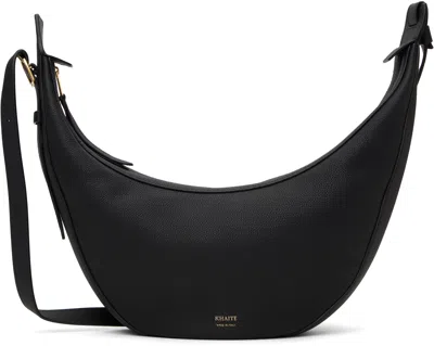 KHAITE BLACK SMALL AUGUSTINA CROSSBODY BAG
