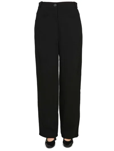 Khaite Black Straight High Rise Jeans