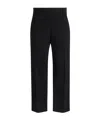 Khaite Cambie Straight-leg Pants In Black