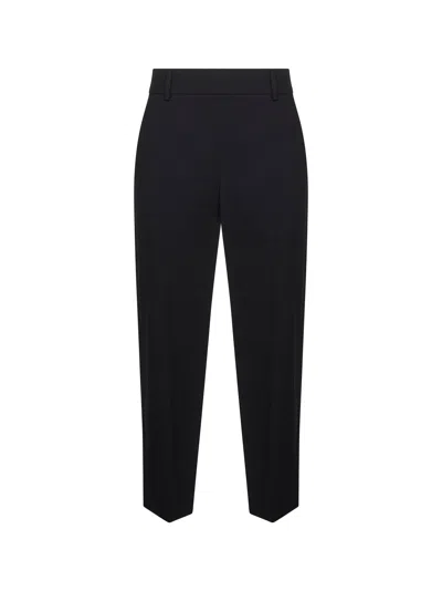 Khaite Black Stretch Viscose Suiting Cam Trousers
