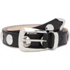 Khaite Black Benny Studs Belt In Black