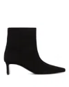 Khaite Refined Mini Ankle Boots With Sleek Blade Heel In Black