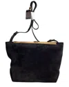 Khaite Augusta Crossbody Bag In Black Suede In Black
