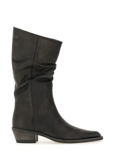KHAITE WOMEN BLACK TEXTILE BOOTS, 8.5 LUXURY BOOTS FOR WOMEN DARVEYS