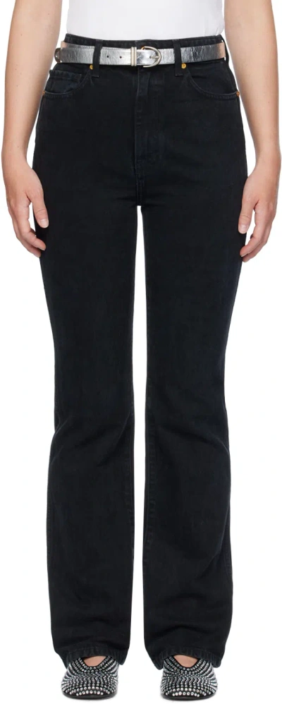 Khaite Black 'the Danielle' Jeans In 091 Prescott