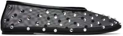 KHAITE BLACK 'THE MARCY' BALLERINA FLATS