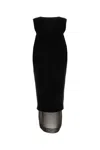 Khaite Malik Sleeveless Midi Dress In Black