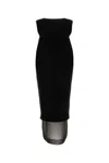 Khaite Malik Sleeveless Midi Dress In Black