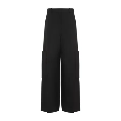 Khaite Black Wide-leg Trouser