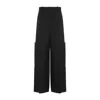Khaite Waistband Loop Casual Pants In Black