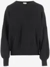 Khaite Wolfe V-neck Cashmere Sweater In Black