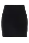 Khaite Wool Blend High-waisted Mini Skirt In Black