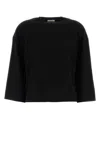 Khaite Black Wool Daisy Sweater In Black