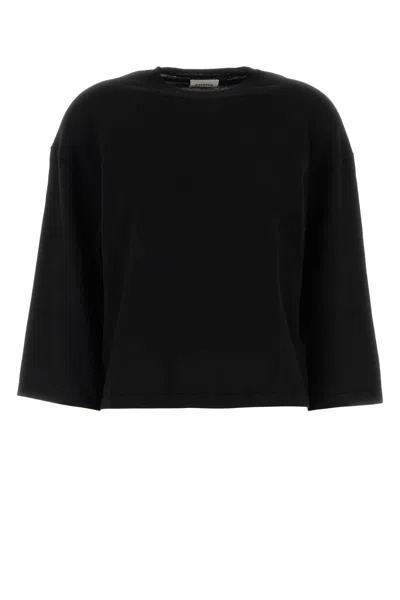 Khaite Black Wool Daisy Sweater