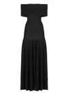 Khaite Short Sleeve Dress In Black