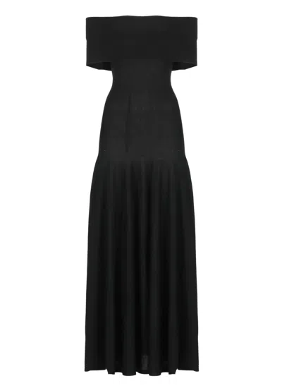 KHAITE KHAITE BLACK WOOL DRESS
