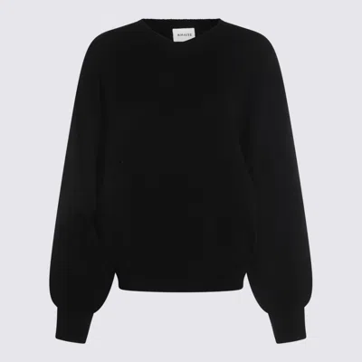 Khaite Black Wool Knitwear