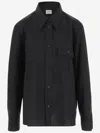 Khaite Yatty Shirt In Tropical Wool In Black