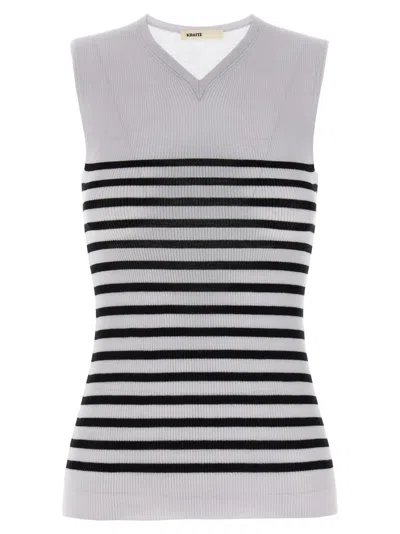 KHAITE BLACKWHITE RENATO TOP