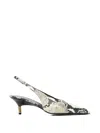 Khaite Bella Python-embossed Leather Pump In Animal Print