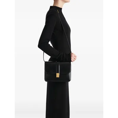 Khaite Blake Empire-detail Crossbody Bag In Yellow