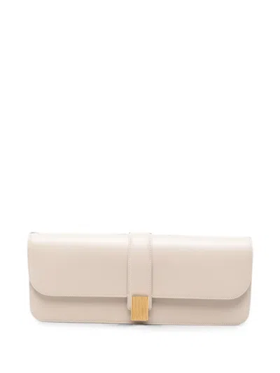 Khaite Womens Burro Blake Leather Clutch In Neutral