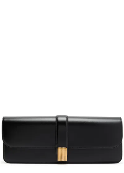 Khaite Blake Leather Clutch In Black