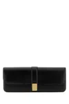 Khaite Blake Leather Clutch In Black