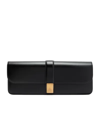 Khaite Blake Leather Clutch In Black