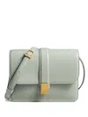 Khaite Blake Leather Crossbody Bag In Green