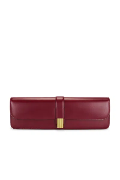 Khaite Blake Long Clutch In Oxblood