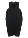 Khaite Blanche Midi Dress In Black