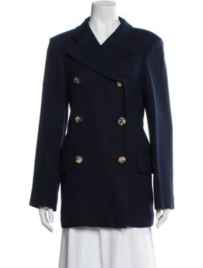 Pre-owned Khaite Blazer In Blue