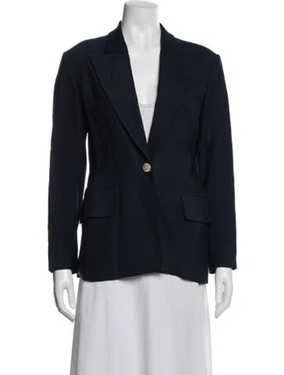 Pre-owned Khaite Blazer In Blue