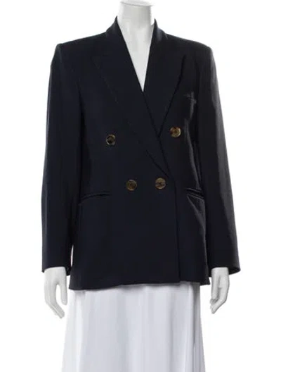 Pre-owned Khaite Blazer In Blue