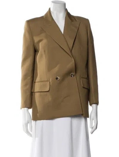 Pre-owned Khaite Blazer In Brown