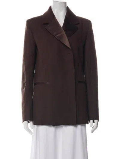 Pre-owned Khaite Blazer In Brown