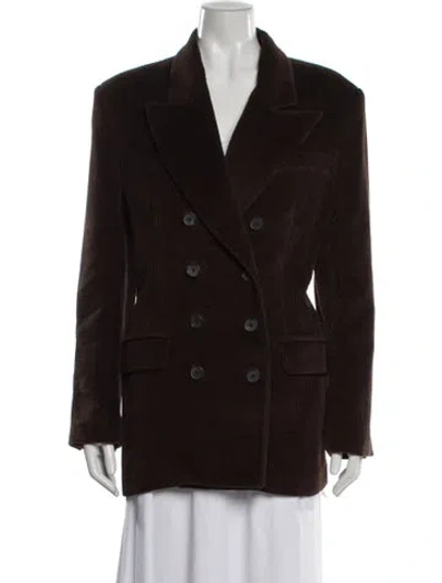 Pre-owned Khaite Blazer In Brown