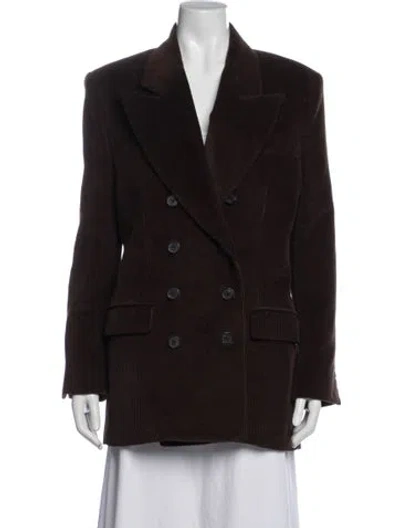 Pre-owned Khaite Blazer In Brown