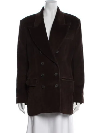 Pre-owned Khaite Blazer In Brown