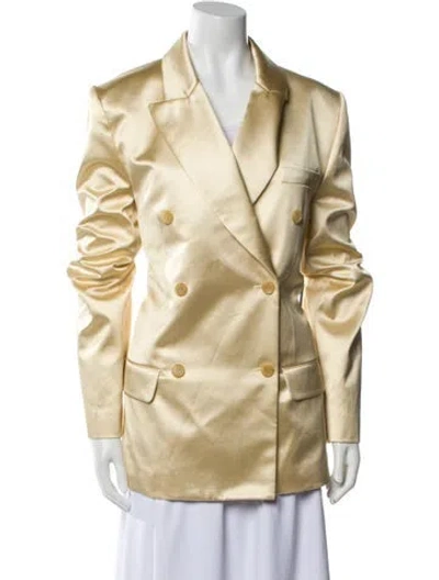 Pre-owned Khaite Blazer In Gold