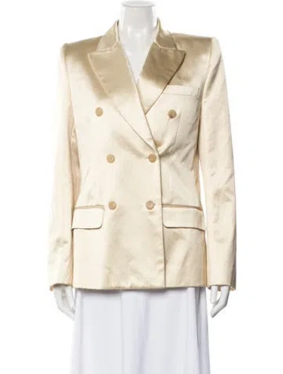 Pre-owned Khaite Blazer In Gold
