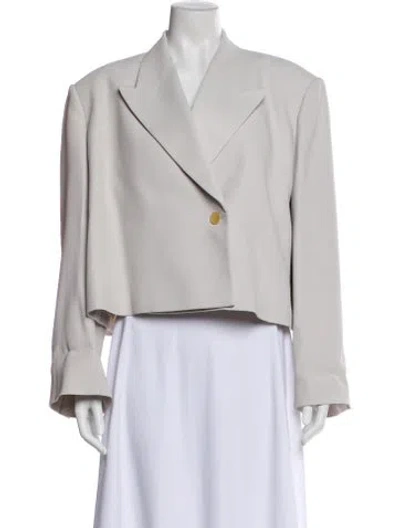 Pre-owned Khaite Blazer In Gray