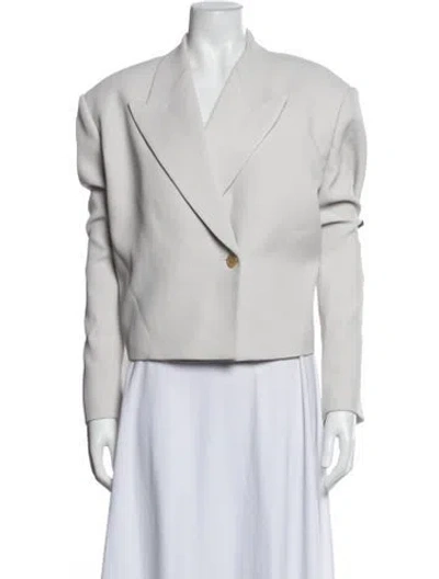 Pre-owned Khaite Blazer In Grey